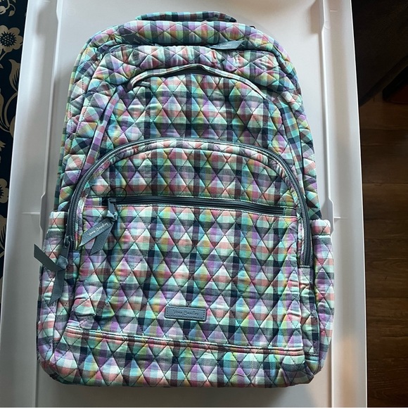 Vera Bradley Outlet Essential Backpack.  Gingham cotton.  NWT. - Picture 4 of 8